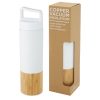 Garrafa de 540 ml de cobre isolada a vácuo em aço inoxidável com parede exterior de bambu "Torne"