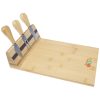 Tábua e utensílios para queijo em bambu "Mancheg"