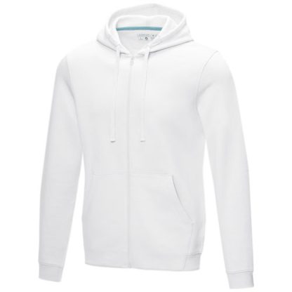 Hoodie para homem com fecho em material orgânico GOTS "Ruby"