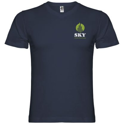 T-shirt de manga curta com decote em V para homem "Samoyedo"