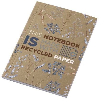 Bloco de notas Kraft A6 de capa mole reciclado - 50 folhas "Novella Austen"
