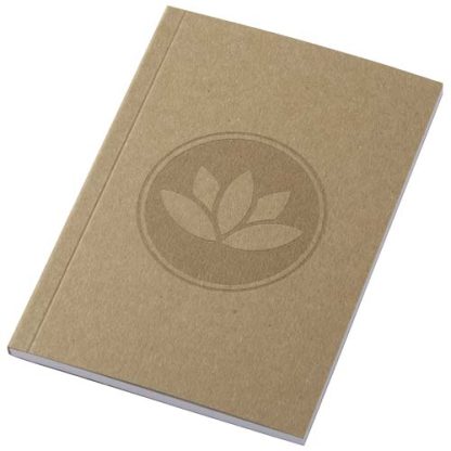 Bloco de notas Kraft A6 de capa mole reciclado - 50 folhas "Novella Austen"