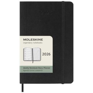 Agenda semanal de bolso de capa mole para 12 meses "Moleskine"