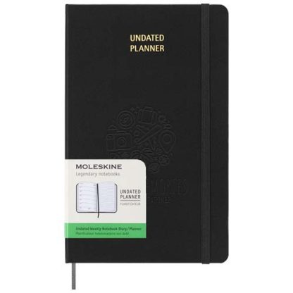 Agenda semanal L de capa dura sem datas "Moleskine"