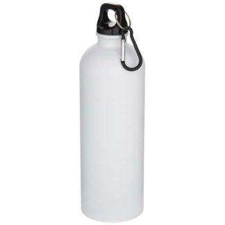 Garrafa de água de aço inoxidável acabamento mate de parede única com certificação RCS de 750 ml com mosquetão "Oregon"