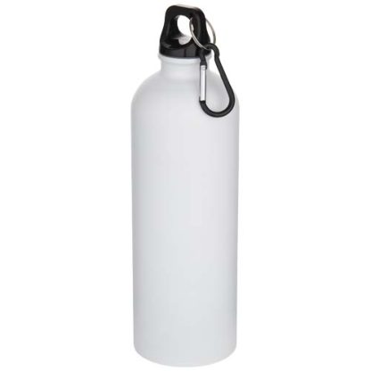 Garrafa de água de aço inoxidável acabamento mate de parede única com certificação RCS de 750 ml com mosquetão "Oregon"