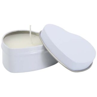 Vela de estanho em formato de coração com aroma de baunilha "Blissful"