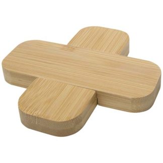 Base de bambu para panelas - pequena "Croc"