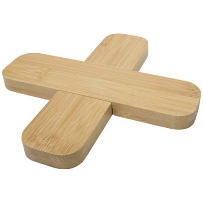 Base de bambu para panelas - grande "Croc"