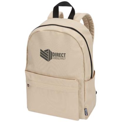 Mochila para portátil de cidade reciclada GRS de 14'' e 16 L "Byron"