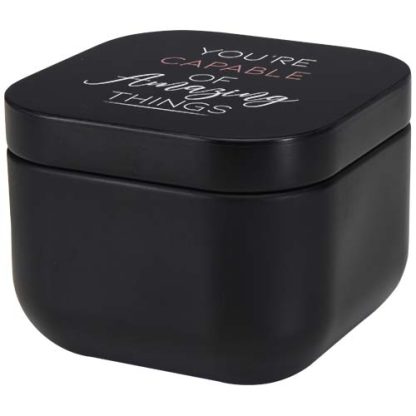 Vela de estanho quadrada com aroma de baunilha "Tindra"