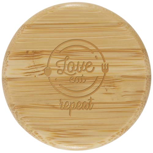 Garrafa de vidro borossilicato de 600 ml com pega de silicone "Tidan"