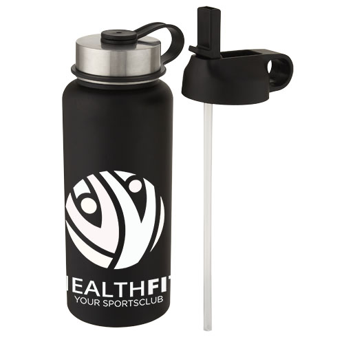 Garrafa desportiva com isolamento a vácuo em cobre de 1 L com 2 tampas "Supra"