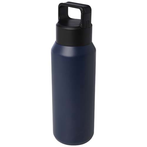 Garrafa de água com isolamento a vácuo de cobre e aço inoxidável reciclado com certificação RCS de 600 ml "Astra" (seguro para bebidas gasificadas)
