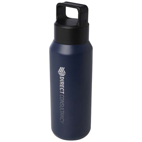 Garrafa de água com isolamento a vácuo de cobre e aço inoxidável reciclado com certificação RCS de 600 ml "Astra" (seguro para bebidas gasificadas)