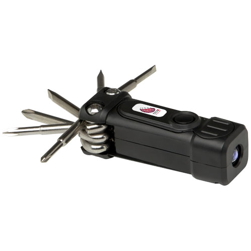 Conjunto de chave de fendas 8 em 1 de plástico reciclado RCS com maçarico "Octo"