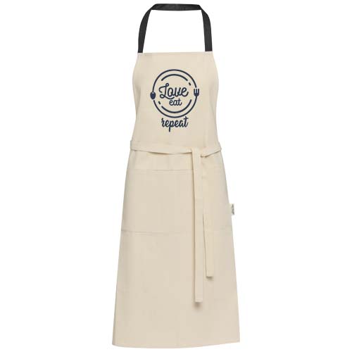 Avental de algodão reciclado de 200 g/m² "Nia"