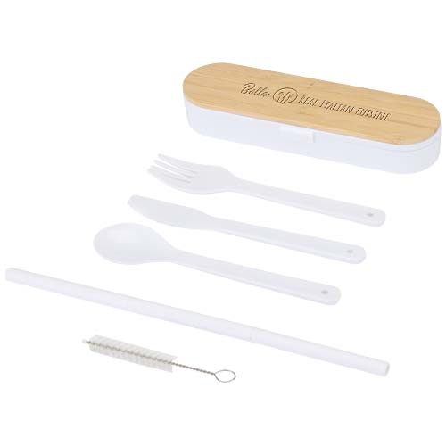 Conjunto de talheres com tampa de bambu "Runa"